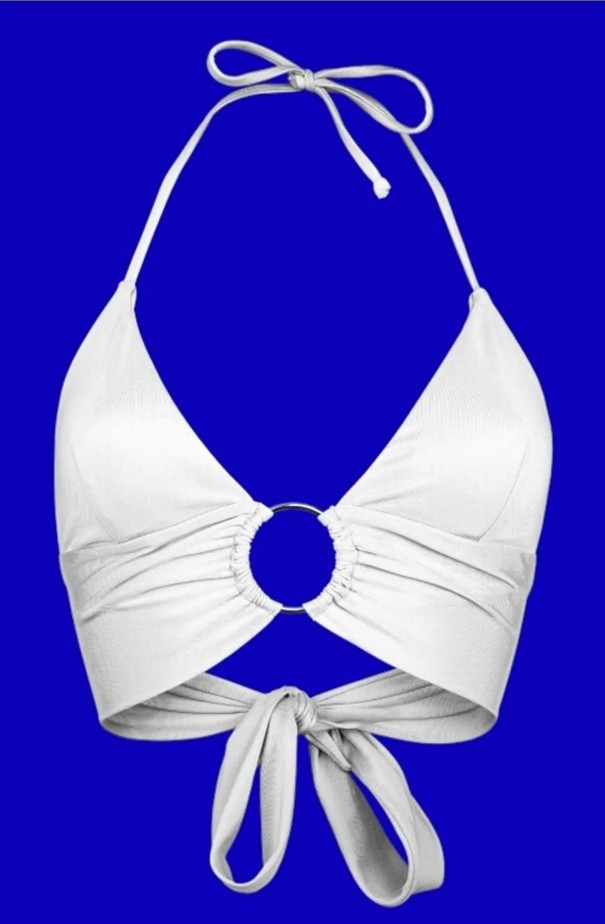 Transacoustic Yeşil Halka Aksesuarlı Ekstra Yumuşak Özel Koleksiyon Tulumlu Şık Bikini Üstü görsel 2