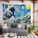 Evlium Starry Wave Duvar Örtüsü
