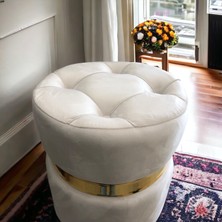 Yaren Home Desing Puf Lüx Silinebilir Kumaşlı Kapitoneli