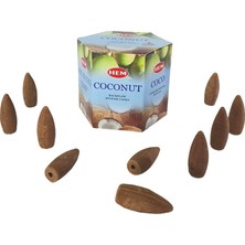 Hediye Kesesi Kokonat (Coconut) Geri Akış Şelale 10'lu Tütsü Mumu