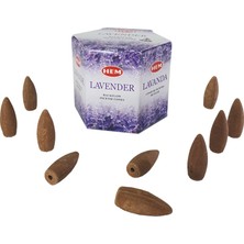 Hediye Kesesi Lavanta (Lavender) Geri Akış Şelale 10'lu Tütsü Mumu