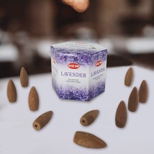 Hediye Kesesi Lavanta (Lavender) Geri Akış Şelale 40'lı Tütsü Mumu