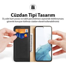 Polhammobile Polham Samsung Galaxy S23 Ultra Uyumlu Cüzdan Tipi Deri Kılıf, Kart Bölmeli Mıknatıslı Kapaklı Kılıf