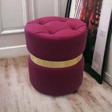 Yaren Home Desing Puf Lüx Silinebilir Kumaşlı Kapitoneli