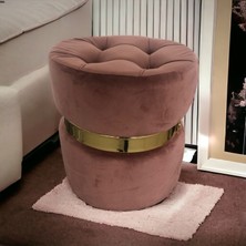 Yaren Home Desing Puf Lüx Silinebilir Kumaşlı Kapitoneli