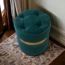 Yaren Home Desing Puf Lüx Silinebilir Kumaşlı Kapitoneli