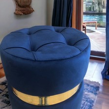 Yaren Home Desing Puf Lüx Silinebilir Kumaşlı Kapitoneli