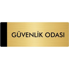 Özarslan Dizayn Metal Yönlendirme Levhası Departman Kapı İsimliği Güvenlik Odası 5 x 20 cm Altın