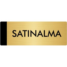 Özarslan Dizayn Metal Yönlendirme Levhası Departman Kapı İsimliği Satınalma 5 x 20 cm Altın