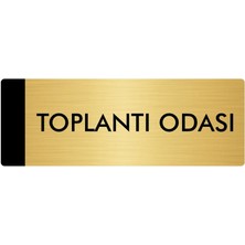 Özarslan Dizayn Metal Yönlendirme Levhası Departman Kapı İsimliği Toplantı Odası 7 x 20 cm Altın