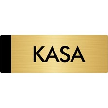 Özarslan Dizayn Metal Yönlendirme Levhası Departman Kapı İsimliği Kasa 5 x 20 cm Altın