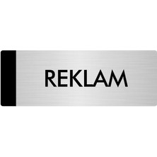 Özarslan Dizayn Metal Yönlendirme Levhası Departman Kapı İsimliği Reklam 5 x 20 cm Gümüş