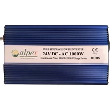 Alpex 1000 Watt 24 Volt Tam Snüs Inverter