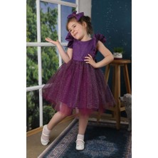 KonfixKids  Kız Çocuk Simli Abiye Elbise 1-9 Yaş