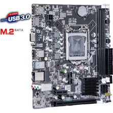 J-Tech X80 I3-2100 3.10GHZ + 8gb Ram + H61C Anakart 1155PIN + Rainbow Cpu Fan Bundle Motherboard