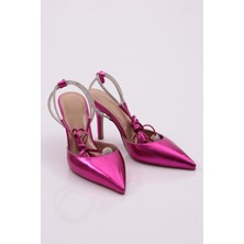 DGN 6000 Kadin Arkasi Açik Topuklu Ayakkabi