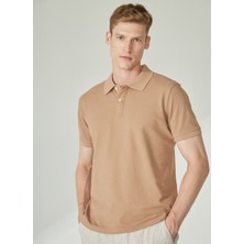 Altınyıldız Classics Polo Yaka Vizon Erkek T-Shirt 4A9000000001