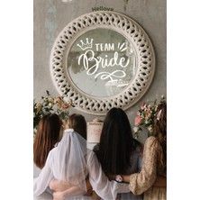 Hellove Bride To Be Yazısı Ayna Cam Sticker Team Bride Sticker  Aksesuar Iz Bırakmaz Kolay Yapışır