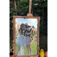 Hellove Bride To Be Yazısı Ayna Cam Siyah Sticker Team Bride Sticker  Aksesuar Iz Bırakmaz Kolay Yapışır
