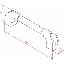 Goldsea Tekne Tutamak Alüminyum Abs 23 x 3 cm