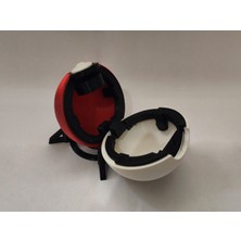 Bikey Design Yeni Tuşa Basınca Açılan, Mekanizmalı Parlak  Poketopu (Pokemon Pokeball) (3d Baskı, El Yapımı)
