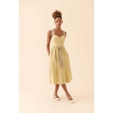 ROMAN Askılı Elbise Yağ Yeşili Y2311067_298