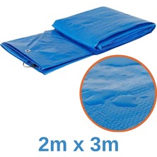 Evkar Mavi  Pullu Çadır Branda Tente Yağmurluk Gölgelik 2X3M