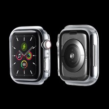 Daart Apple Watch Serisi 7 45MM / Seri 8 45MM Kauçuk Sabit Pc Saat Kılıfı Kenar Çerçeve Koruyucu Kapak (Yurt Dışından)