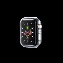Daart Apple Watch Serisi 7 45MM / Seri 8 45MM Kauçuk Sabit Pc Saat Kılıfı Kenar Çerçeve Koruyucu Kapak (Yurt Dışından)