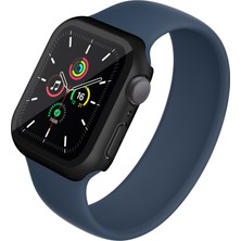 Daart Apple Watch Serisi 7 45MM / Serisi 8 45MM Elektrapılaşma Sabit Pc Saat Kılıfı Kapak Temsil Edilmiş Cam Ekran Koruyucu (Yurt Dışından)