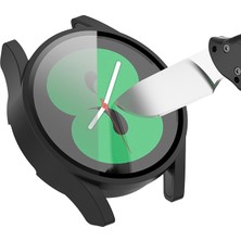 Daart Samsung Galaxy Watch 4 40MM Için Temperli Cam Ekran Koruyucusu ile Çok Çarşamba Koruyucu Kapak (Yurt Dışından)