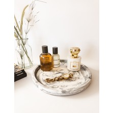 Kedi Creative Arts Marble Dekoratif Beton Tepsi Sunumluk