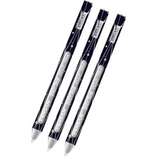 Jel Kalem Gümüş 1.0 mm 3 Adet Gümüş Renk Jel Kalem Silver Gri Mürekkepli Gel Kalem Zarf Davetiye Kalemi