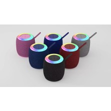 Torima D10 Taşınabilir Rgb Ledli Bluetooth Hoparlör Usb-Fm Radyo Pembe