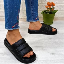 Akınalbella bella 406 Siyah Hafif Rahat Günlük Havuz Plaj Kadın Terliği