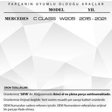 DNC Auto Part Mercedes W205 Için Orta Konsol Perdesi-Gri