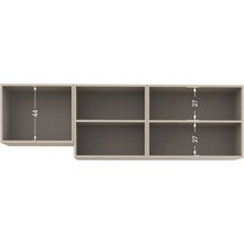 T Designo  Melodi Üst Mutfak Dolabı 200 cm –beyaz
