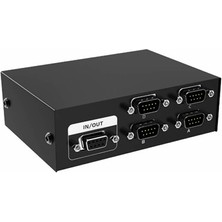 Mt-Vıkı 4 Port RS232 Switch MT-223-4 Db9 Com Seri Port Anahtarlayıcı 1 Giriş 4 Çıkış Cihaz Düğme