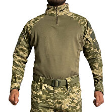 Wolftrap Tactical Dijital Kamuflaj Tişört Pantolon Takım, Kamuflaj Desenli Airsoft Askeri Üniforma