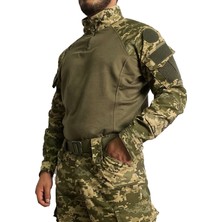 Wolftrap Tactical Dijital Kamuflaj Tişört Pantolon Takım, Kamuflaj Desenli Airsoft Askeri Üniforma