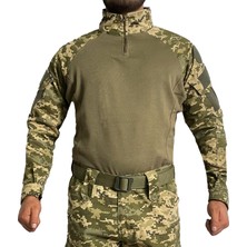 Wolftrap Tactical Dijital Kamuflaj Tişört Pantolon Takım, Kamuflaj Desenli Airsoft Askeri Üniforma