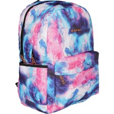 Fatella Karışık Desenli Ortaokul Lise Seyahat Sırt Çantası 3 Gözlü Su Koyma Bölmesi ile