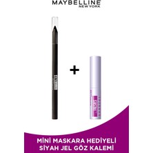 Maybelline New York Mini Surreal Maskara Hediyeli Tattoo Liner Jel Göz Kalemi - 900 Deep Onyx (Siyah)