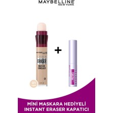 Maybelline New York Mini Surreal Maskara Hediyeli Instant Anti Age Eraser Kapatıcı - 01 Light