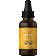 Q Natura Series D3K2 20 ml - Organik Zeytinyağı + Mtc Oil