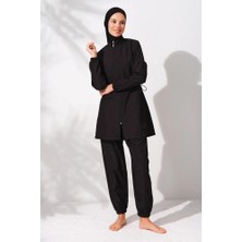 Pierre Cardin Uzunkollu Fermuarlı Paraşüt Kumaş Tesettür Mayo 231915