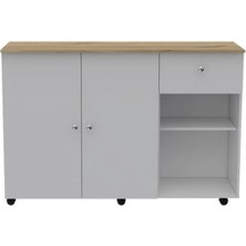T Designo Neşe Mutfak Adası - BEYAZ-120 cm