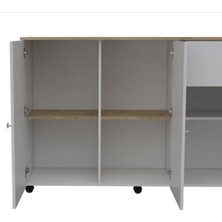 T Designo Neşe Mutfak Adası - BEYAZ-120 cm