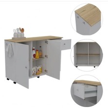 T Designo Neşe Mutfak Adası - BEYAZ-120 cm
