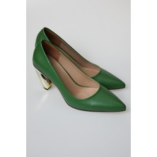 Duygushoesbag Kadın Gold Topuklu Tasarım  Stiletto